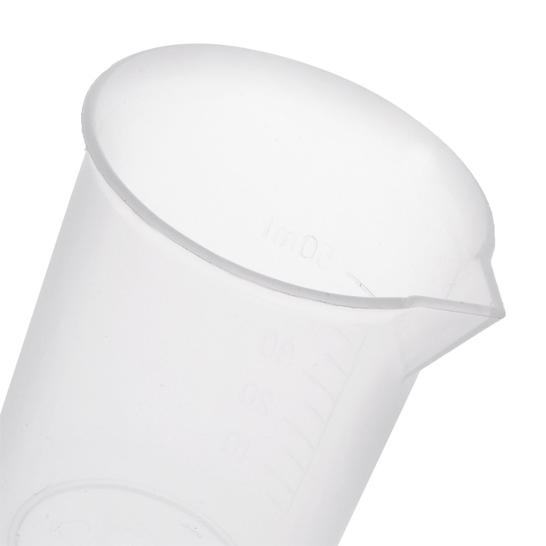 Sourcing Map Industrial bécher gradué plastique 50 ml lot 5