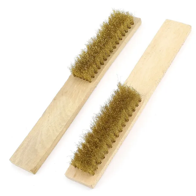 sourcingmap Brosse Métallique Laiton 20 cm Lot 2