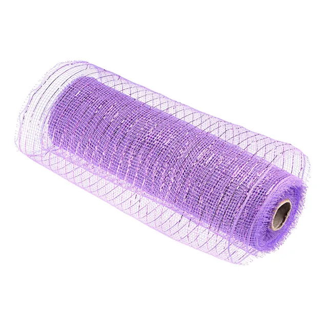 Sourcing Map Toile Jute Ruban Déco Lilas 26cm x 9m