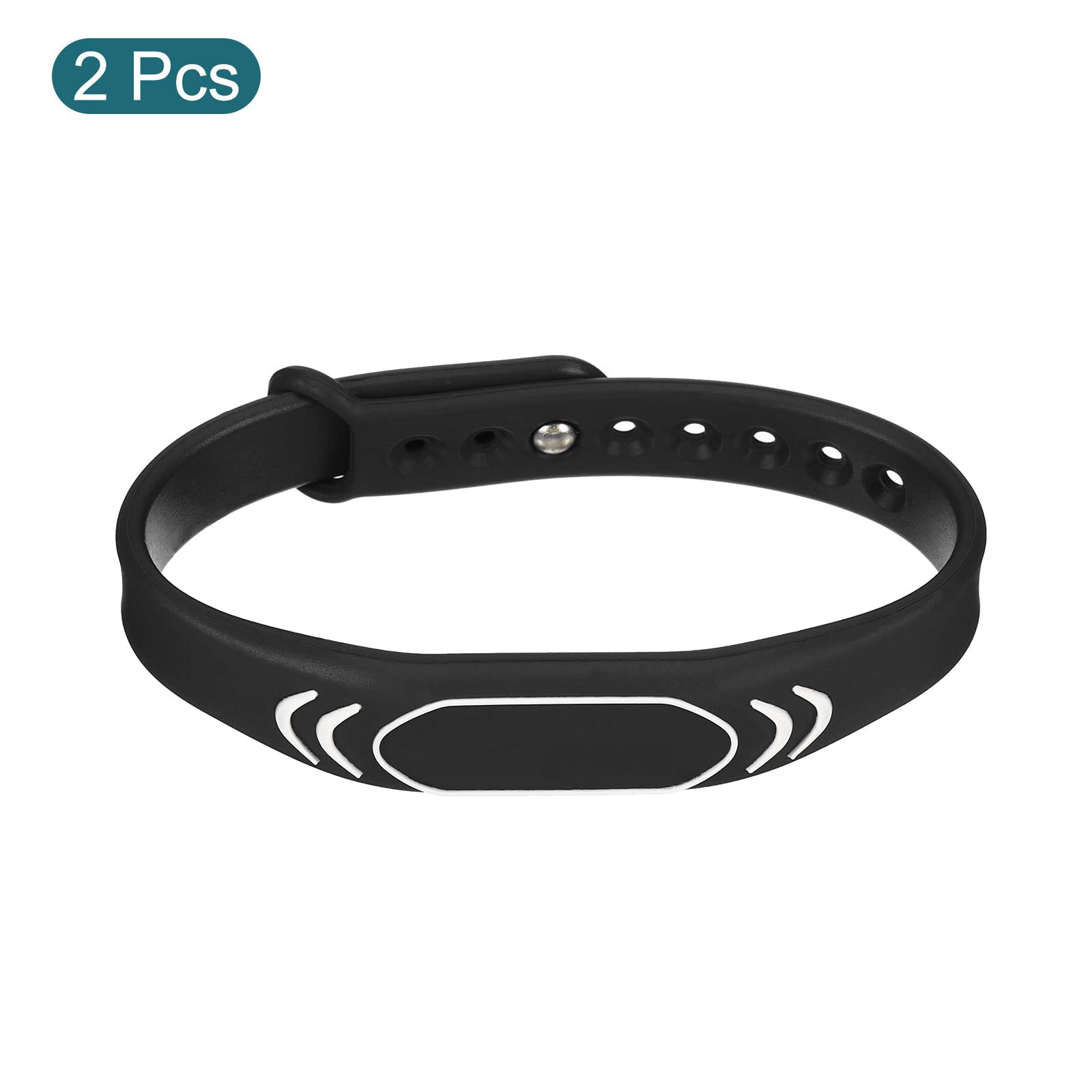 sourcing map Bracelet RFID 125KHz TK4100 noir 2 pièces