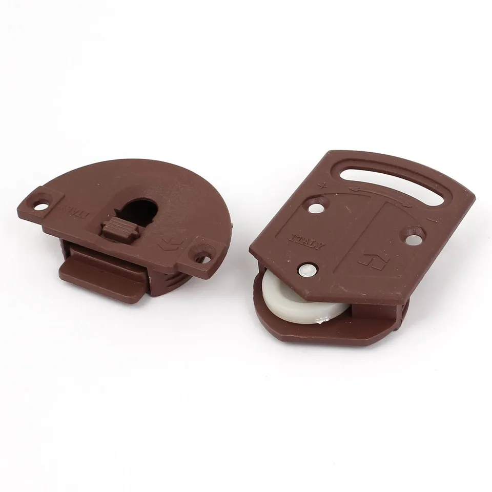 Sourcing Map Home & Garden roulette porte coulissante marron 1pc
