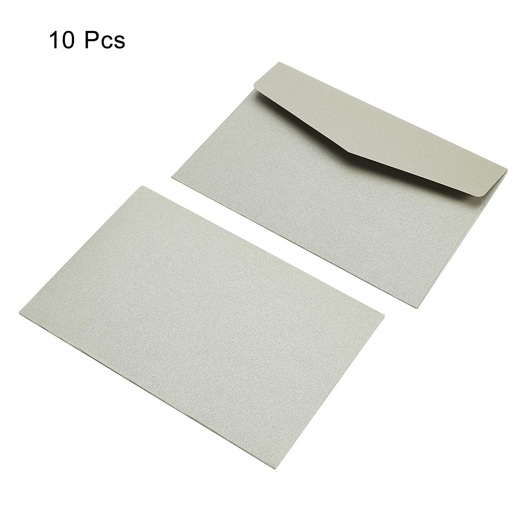 sourcing map Enveloppe 11x16 cm Argent Lot 10 Invitation