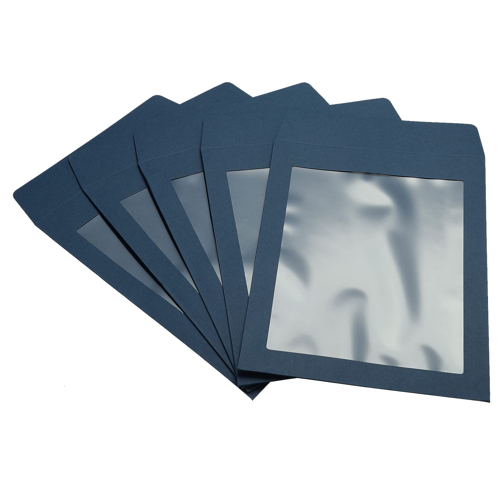 Sourcing Map A5 Enveloppe Fenêtre Bleue Simple Face x10