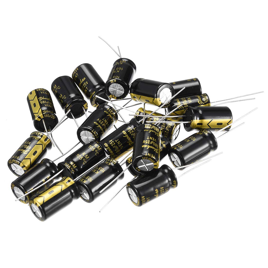 Sourcingmap 680uF 25V condensateur électrolytique 10x17mm lot 20