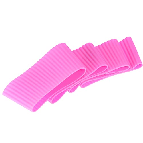 sourcingmap Manchon Tasse Silicone Rose Lot 4 Antidérapant