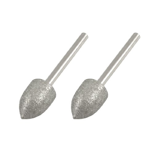 Sourcingmap Fraises diamant coniques 10 mm lot 2 tige 3 mm