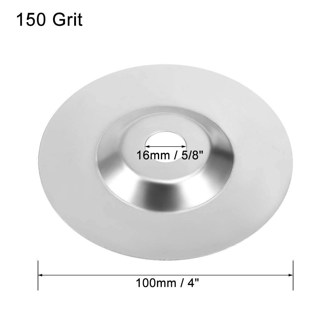 sourcing map disque diamant 100mm meule grain 150 alésage 16mm