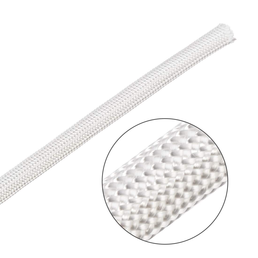 SOURCINGMAP Gaine isolation tressée fibre verre 5mm 3m