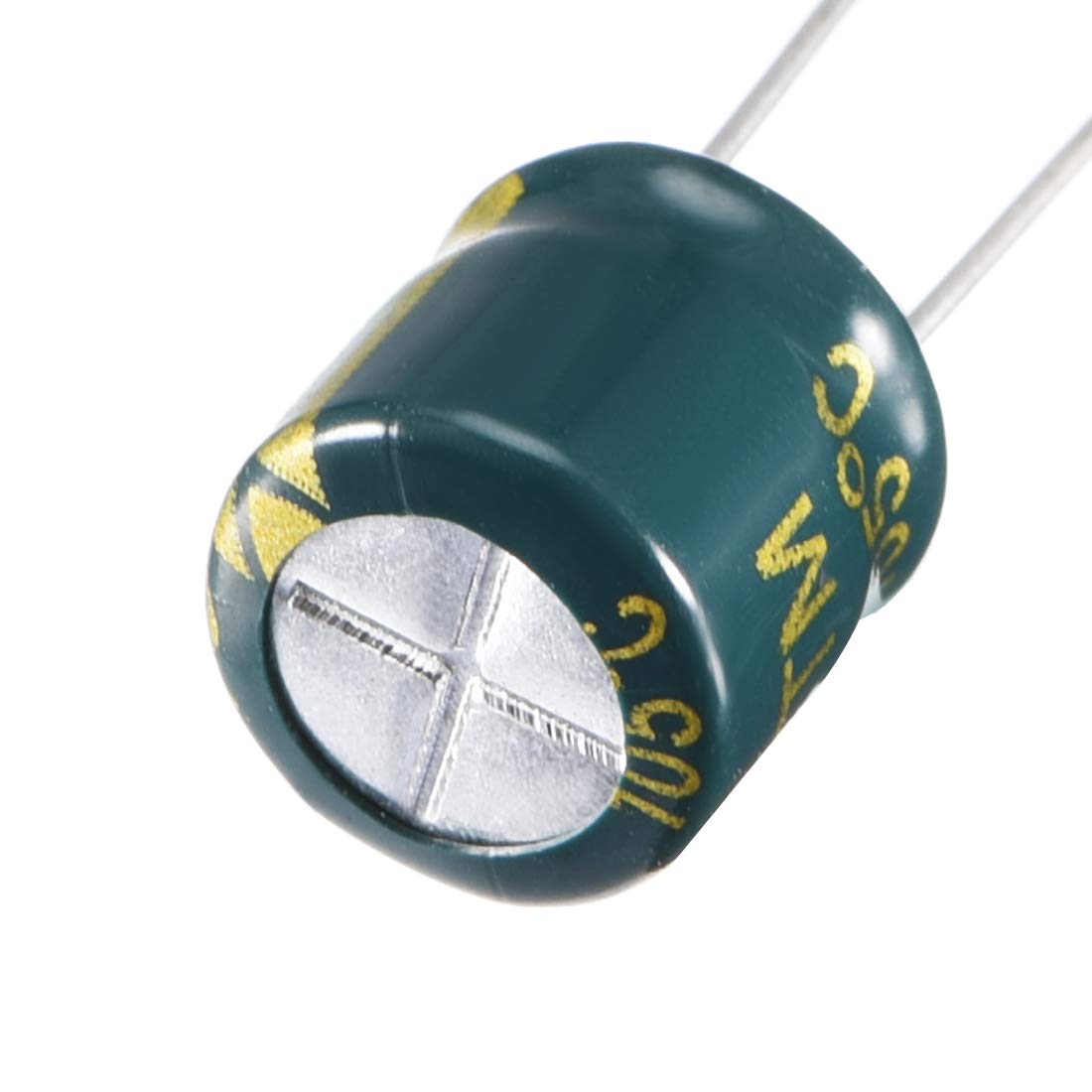 sourcing map condensateur faible ESR 470uF 10V 50 pièces 8x7mm vert