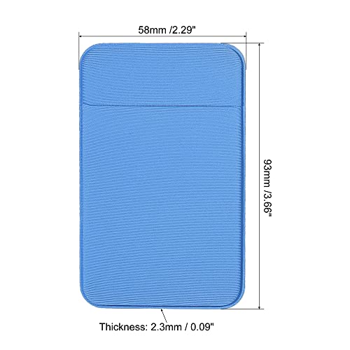 Sourcingmap Office porte-carte spandex bleu x3
