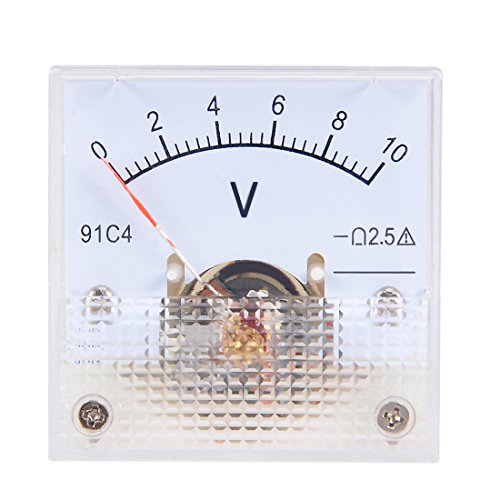 Sourcing Map 91C4 Voltmètre Analogique Panneau DC 0-10V