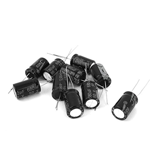 sourcingmap Condensateur Électrolytique 50V 680µF 10pcs