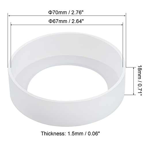 Sourcing Map Home & Garden socle bouteille silicone blanc lot 8