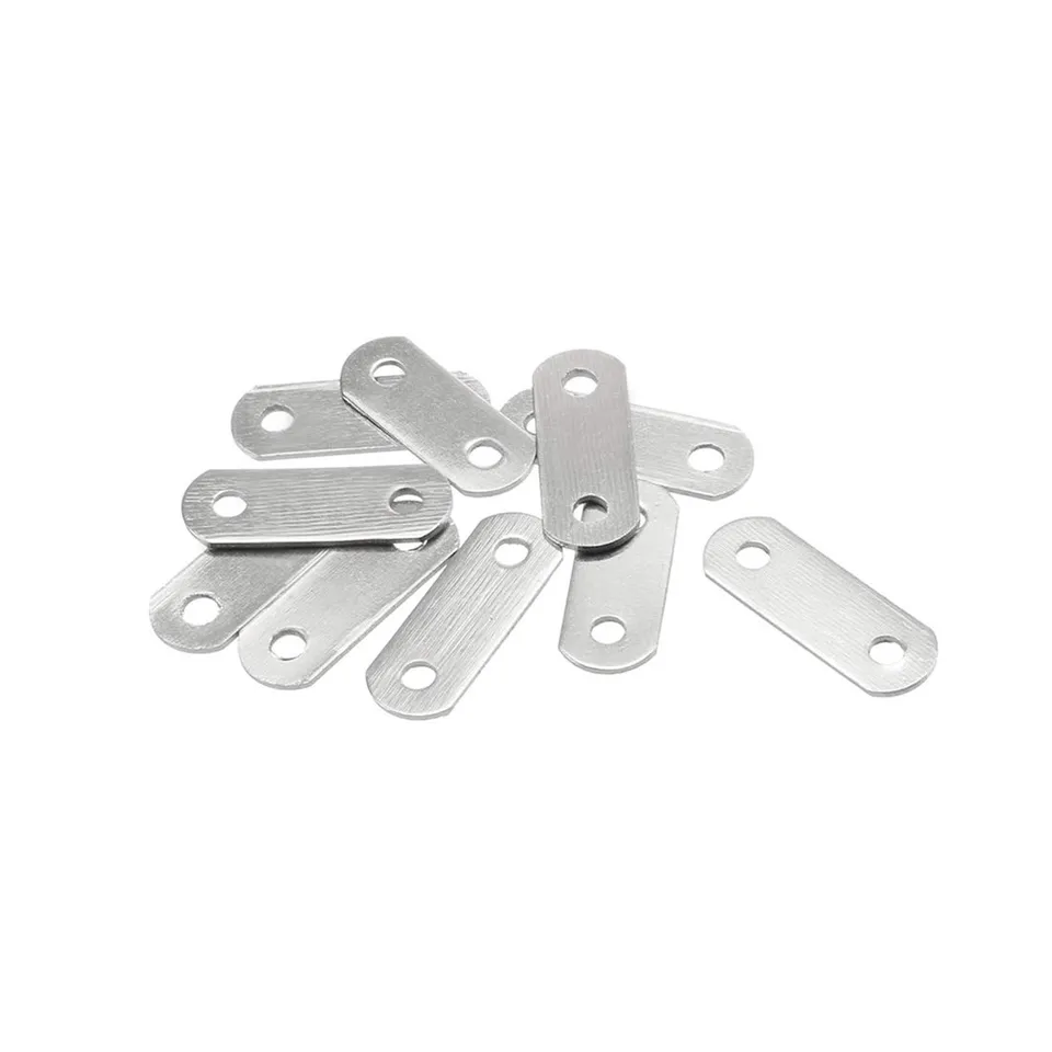 Sourcingmap plaque connecteur plat 22 mm inox lot 10