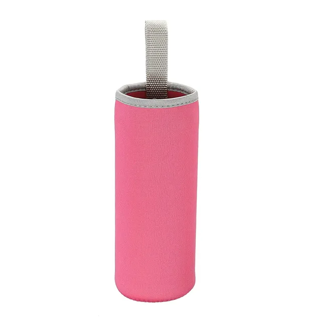 sourcing map Manchon bouteille 500 ml néoprène rose rouge lot de 2