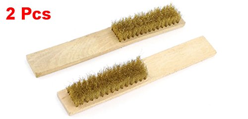 sourcingmap Brosse Métallique Laiton 20 cm Lot 2