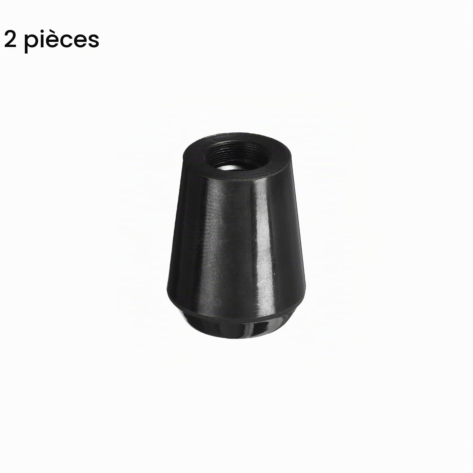 Sourcingmap M8x25mm Bouton à Main Noir 2 Pièces Phénolique