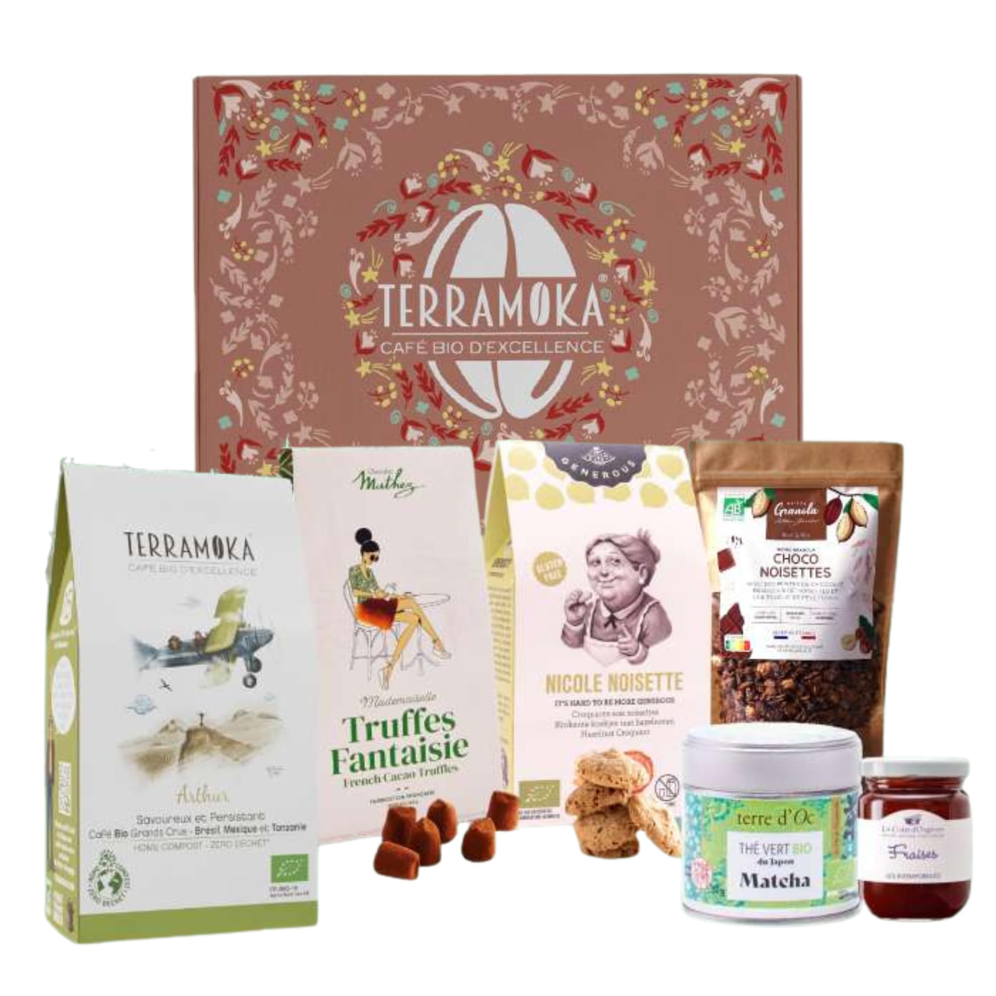 Terramoka Le jeune Arthur coffret gourmand café cadeau