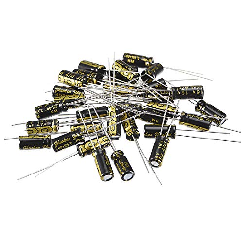 sourcing map 47uF 16V condensateur électrolytique alu lot 30