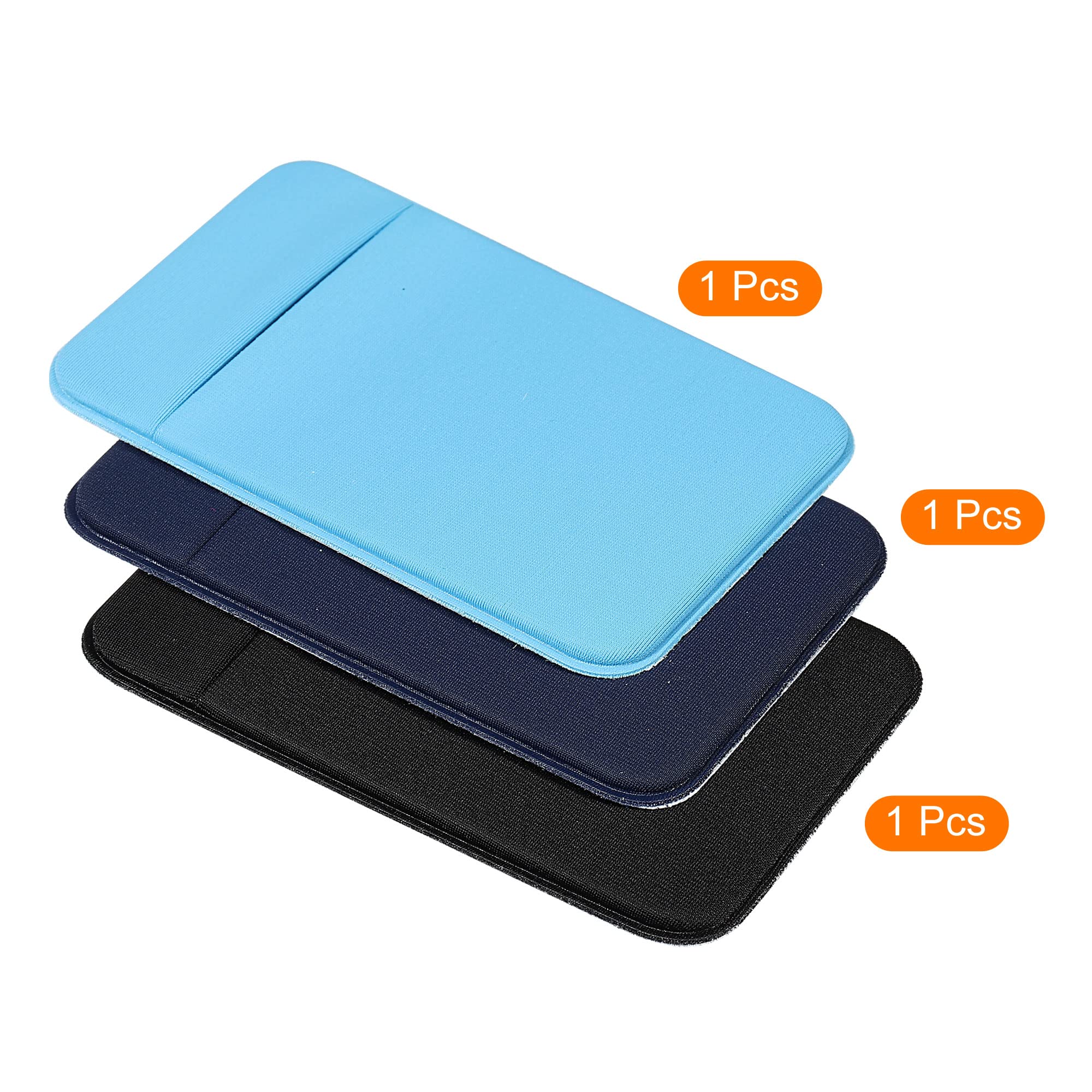 Sourcing Map Electronics porte-carte adhésif bleu noir x3