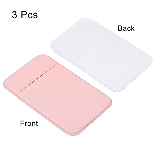 Sourcing Map Electronics porte-carte téléphone extensible rose lot 3