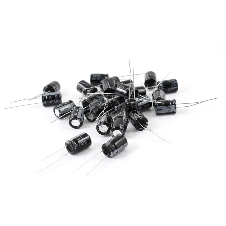 sourcing map condensateur électrolytique 680uF 16V lot 25