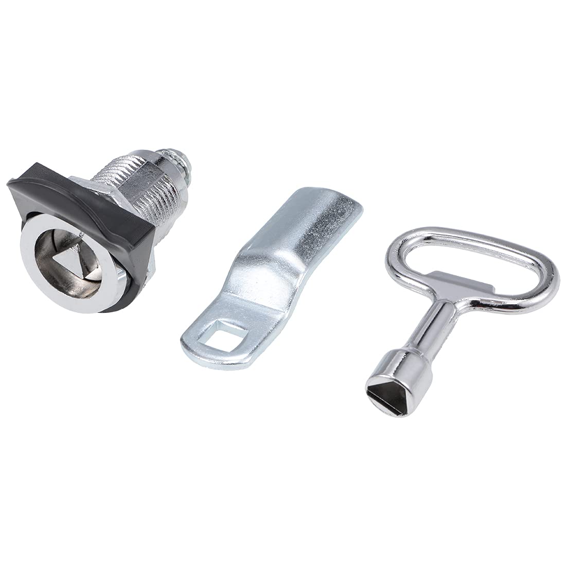 Sourcingmap Home Serrure Triangle Came Longue Argent 2 Pcs