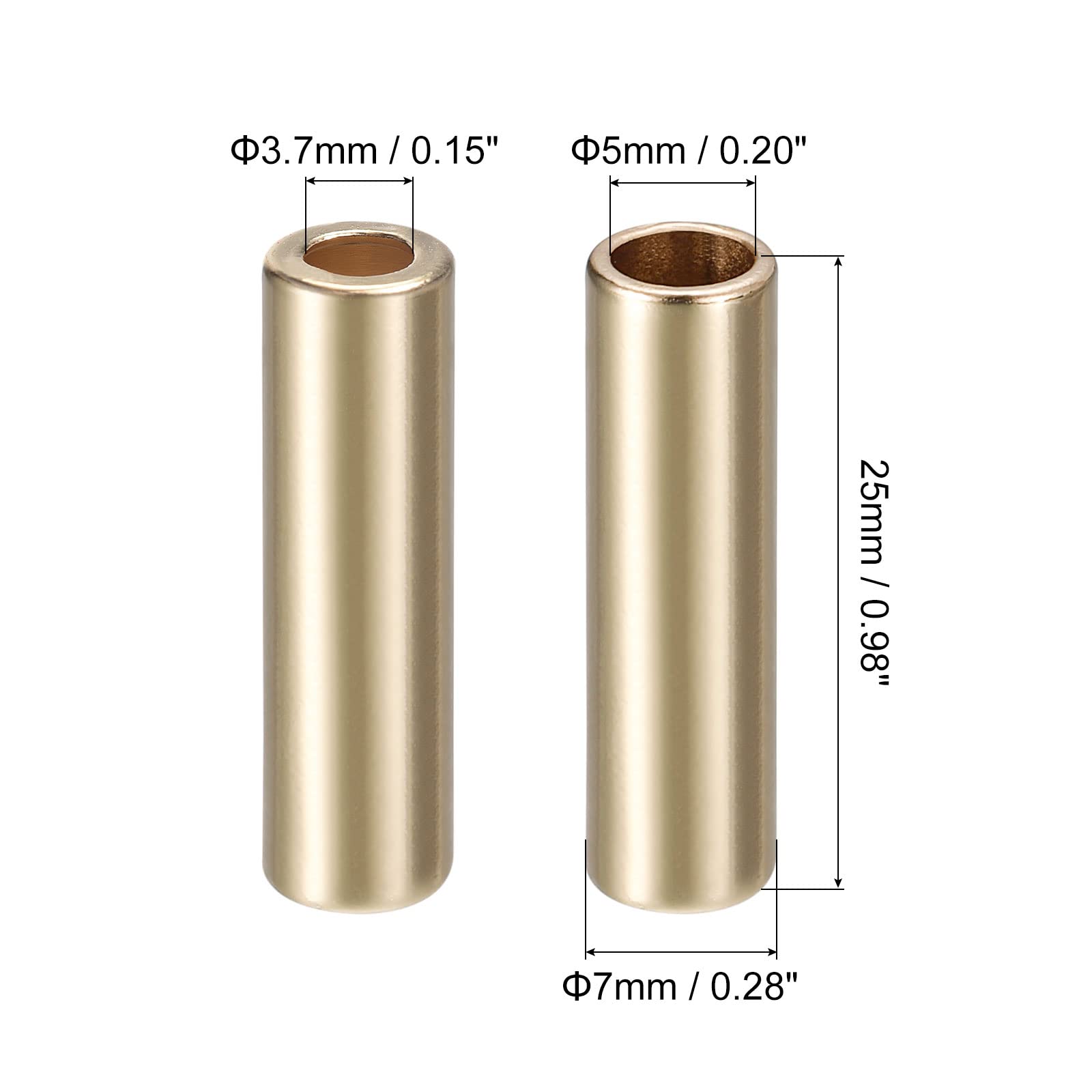 sourcing map embout lacet cordon alliage doré 25mm lot de 10