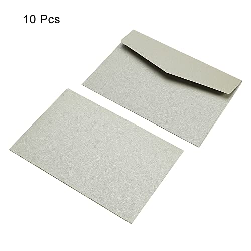 sourcing map Enveloppe 11x16 cm Argent Lot 10 Invitation