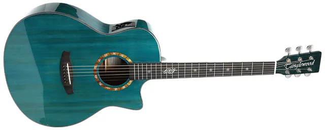Tanglewood Zodiac T20G-BL E guitare folk bleue