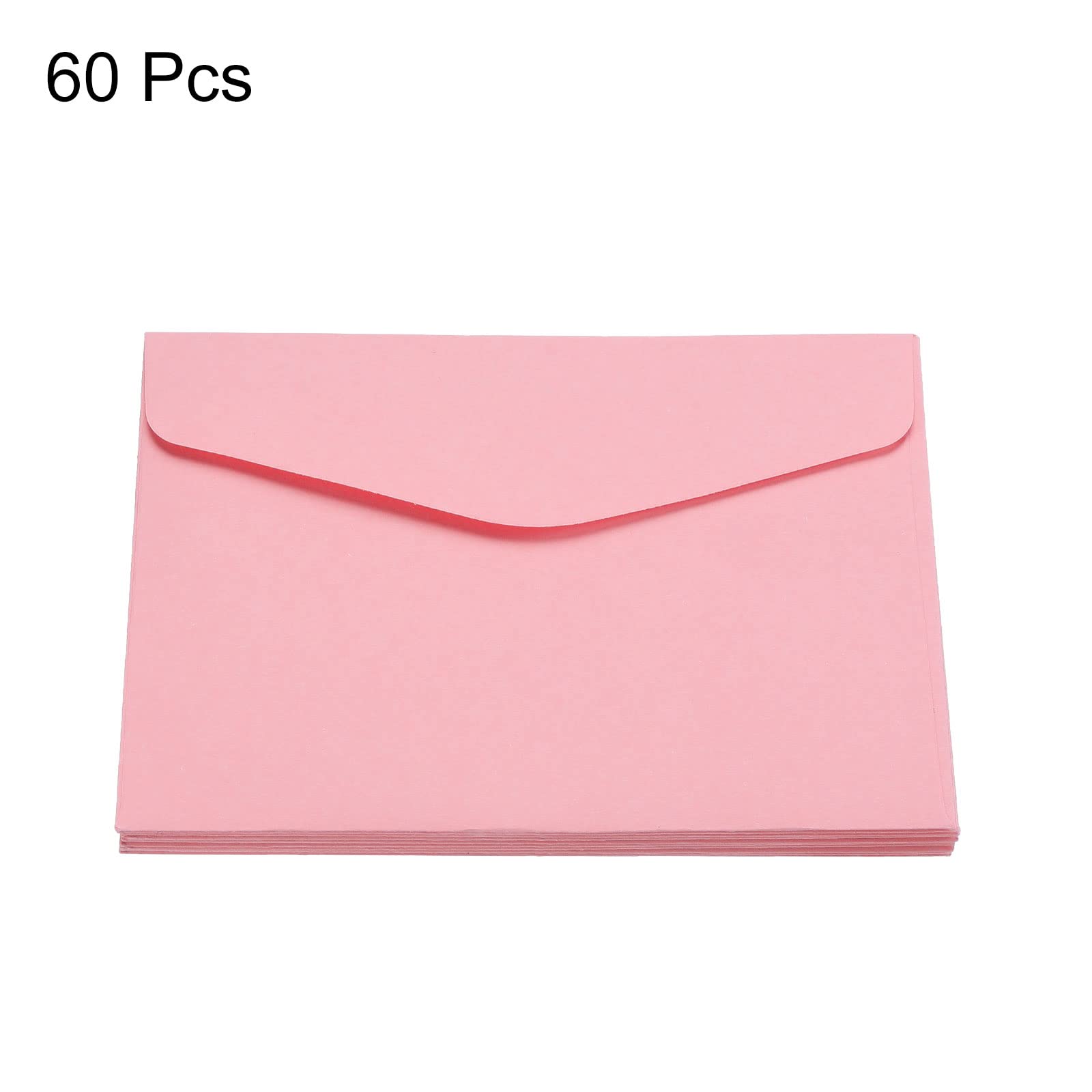 sourcing map Office mini enveloppes papier rose 60 pièces