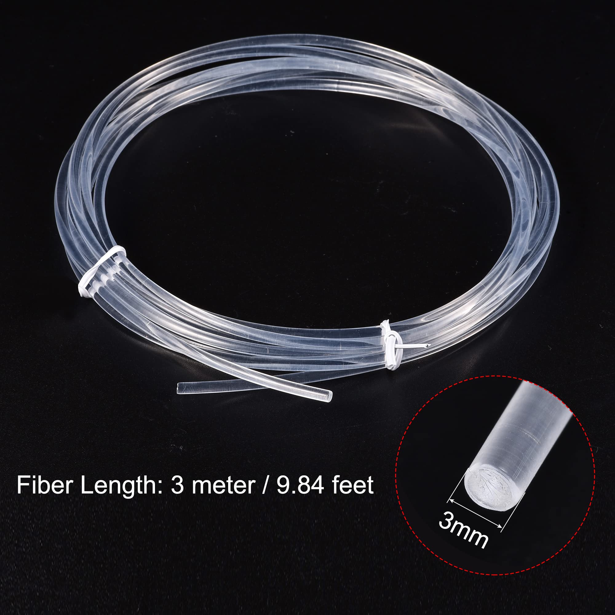 SOURCINGMAP Fibre optique PMMA 3mm 3m lueur latérale