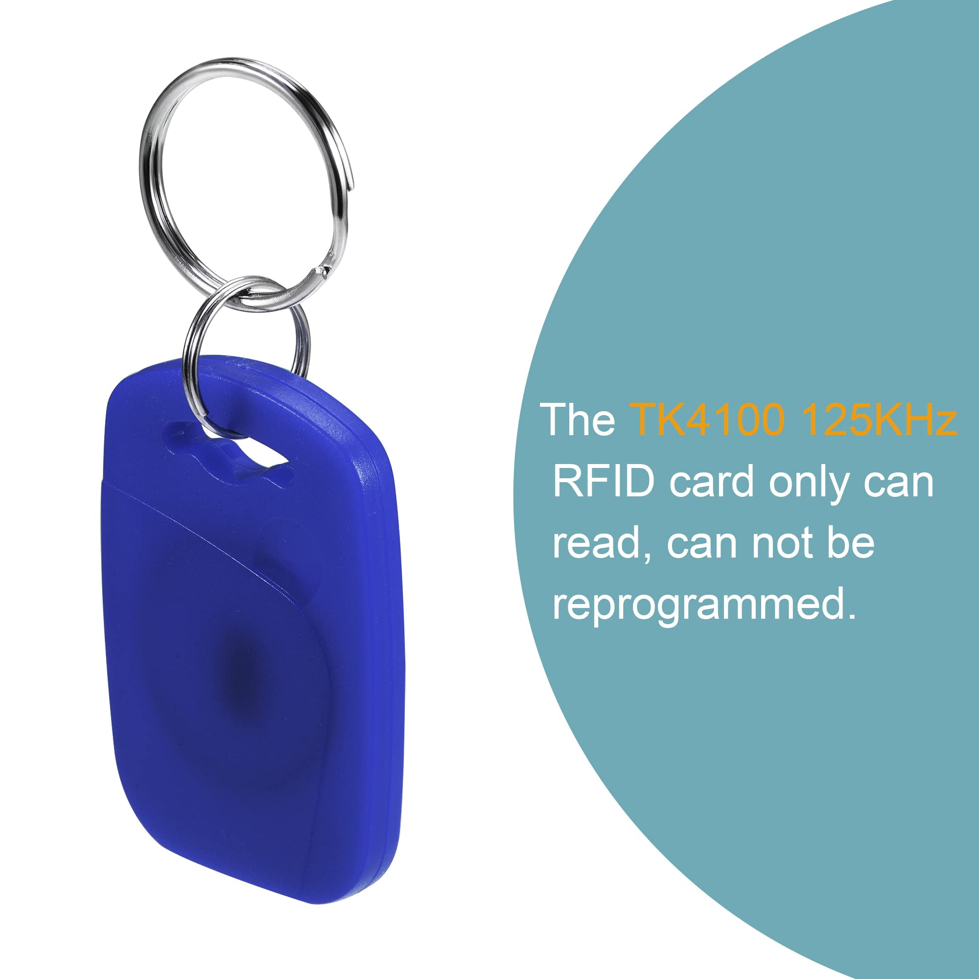 sourcing map Electronics porte-clés RFID 125KHz bleu lot 20 rectangle
