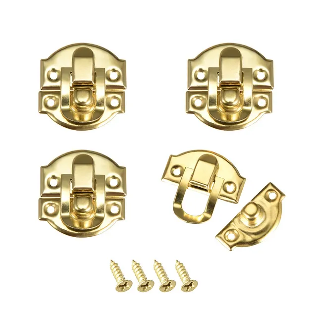 SOURCINGMAP Loquet boîte bijoux doré rétro 29mm lot de 4