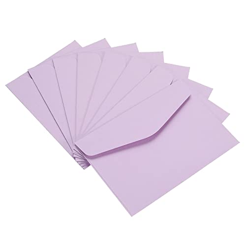 Sourcing Map 100 Mini Enveloppes papier violet clair 8,2x11,5