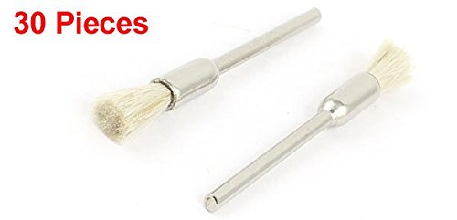 SOURCINGMAP Industrial Brosse Polissage Stylo Blanc Lot 30