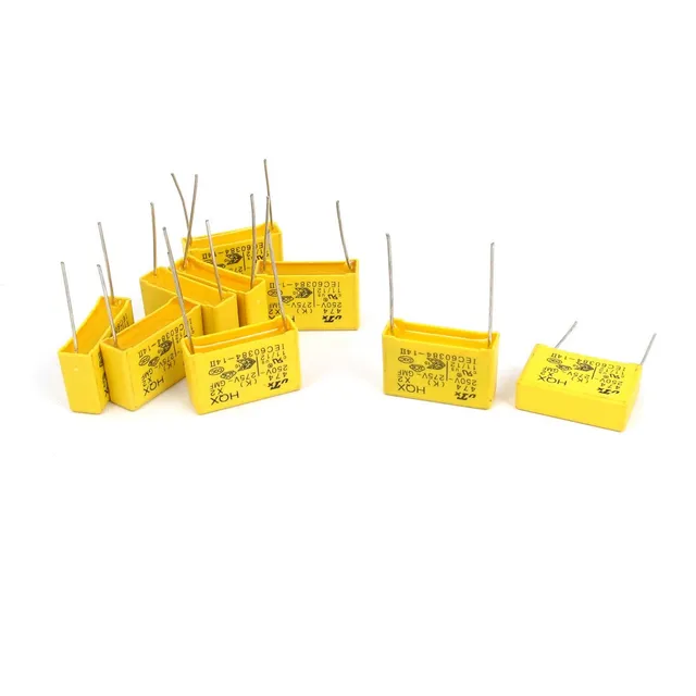 Sourcingmap 0.47uF AC275V condensateur sécurité 9pcs jaune