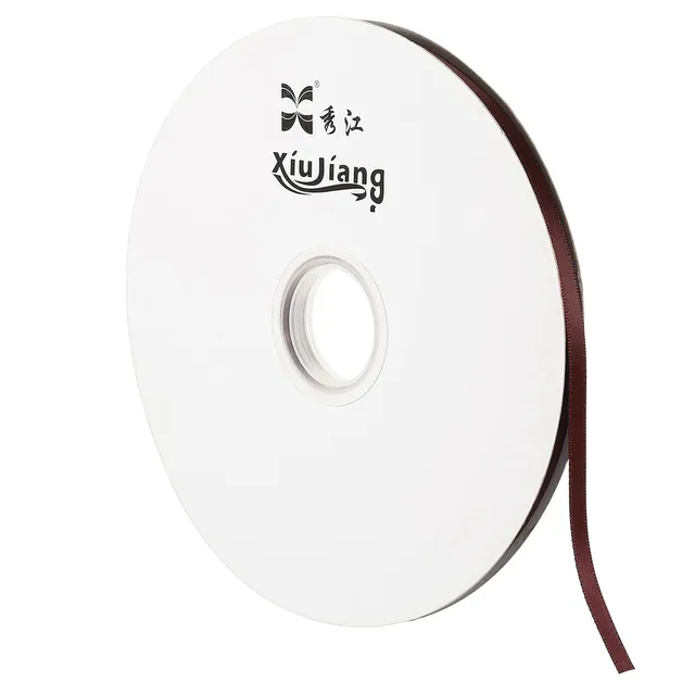 Sourcing Map Ruban Satin Rouge Violet 7 mm x 91,4 m Rouleau