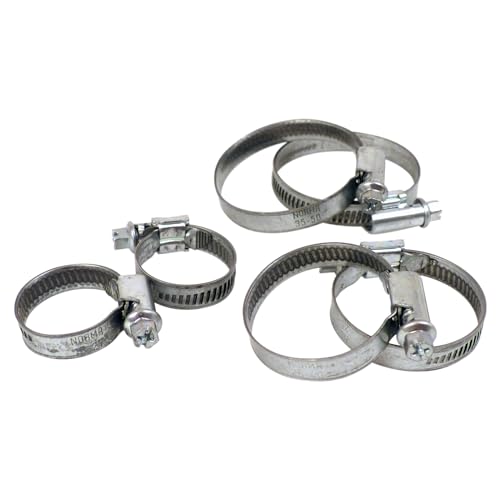 PRECISION STEEL Jeu 6 colliers serrage inox 16-50 mm