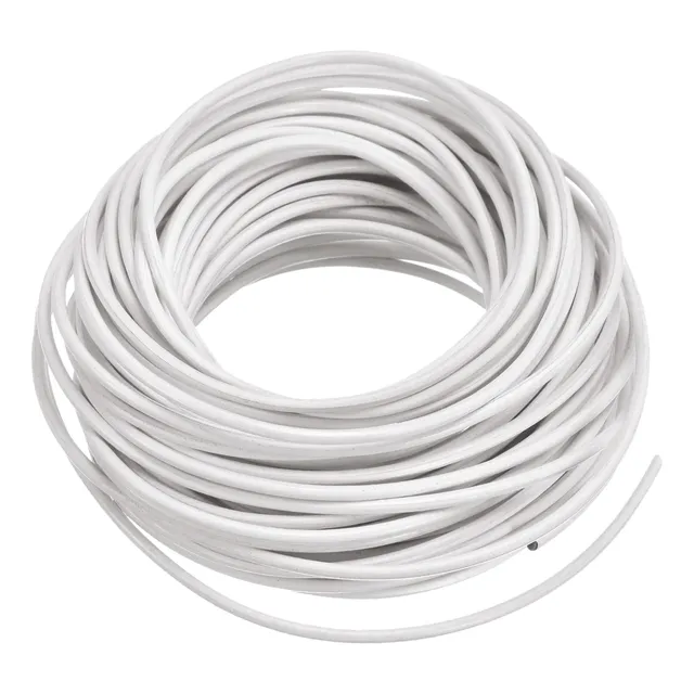 Sourcing Map Home & Garden cordon cuir blanc 2mm 10m vachette