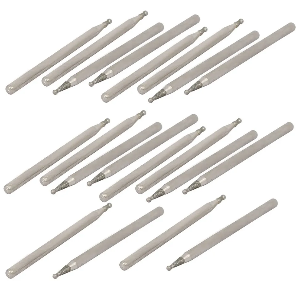 Sourcing Map Pointe Diamant Bille 1.2mm 20pcs Tige 2.35