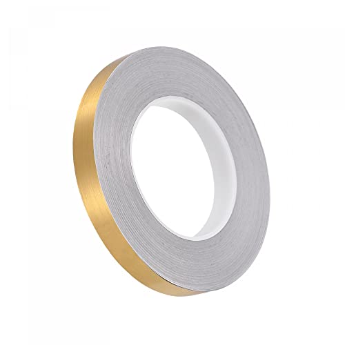 Sourcing Map ruban adhésif carrelage doré 15mm x 50m étanche