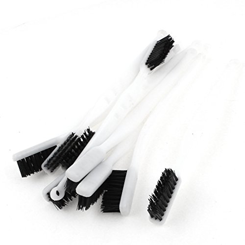 sourcing map brosse nylon 18 cm manche blanc lot de 10