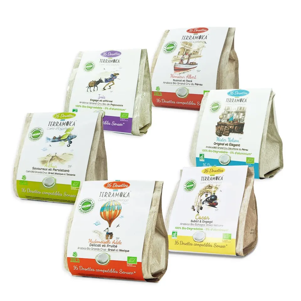 Terramoka La Signature dosettes Senseo bio coffret 96