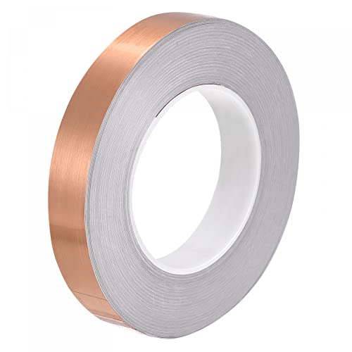 sourcing map Ruban Adhésif Carrelage Or Rose 20mm x 50m
