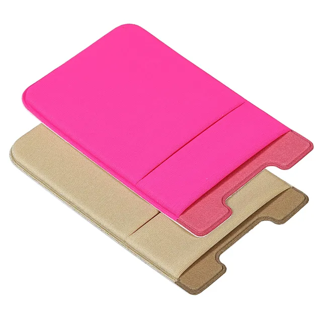 Sourcing Map Electronics Porte-Carte Téléphone Adhésif Rose x2 Spandex