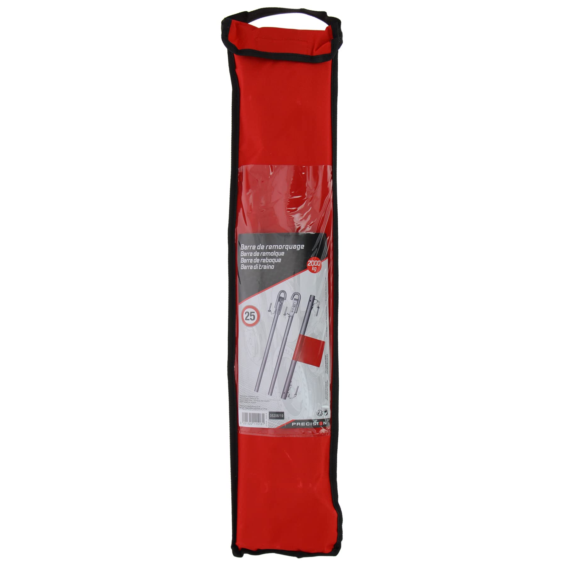 Precision Steel Barre de remorquage 2T 1,80 m TUV