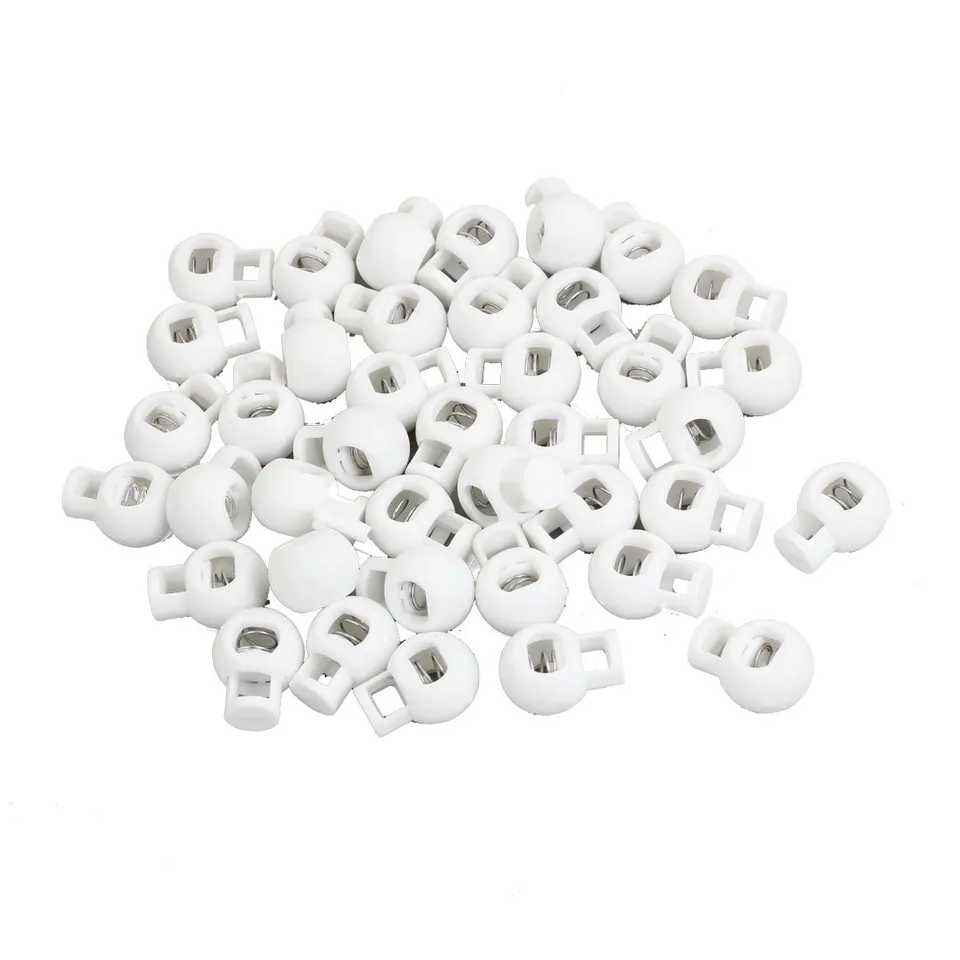 SOURCINGMAP Home & Garden bloqueur cordon blanc 7mm lot 40