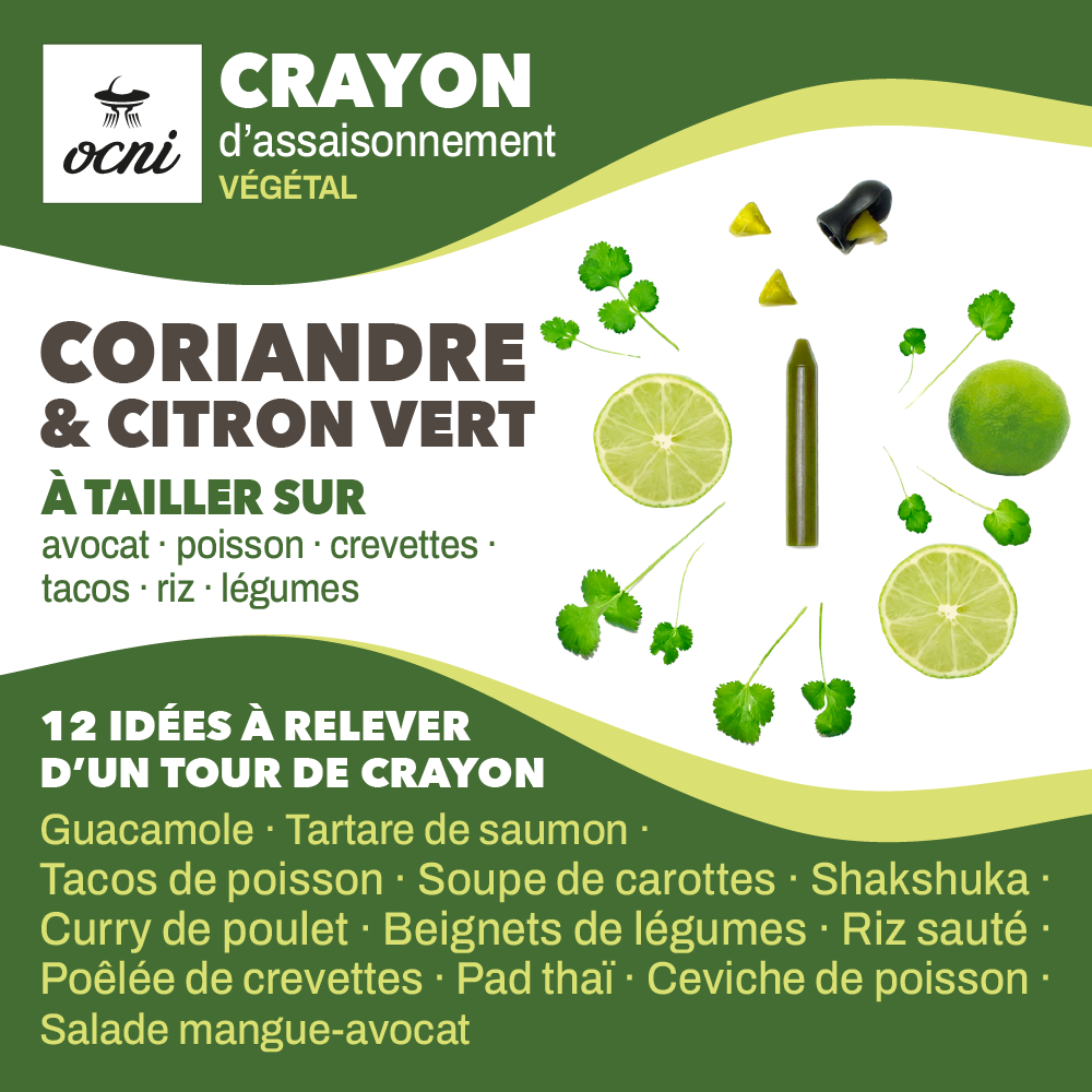 OCNI Coffrets 1 crayon Crayon Coriandre Citron Vert Bio