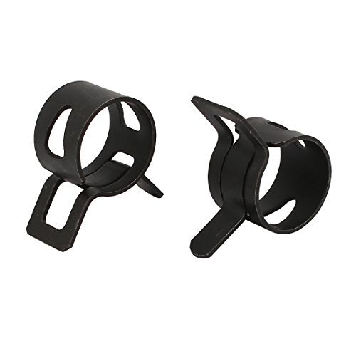 Sourcingmap collier serrage ressort 13mm noir lot 20 acier